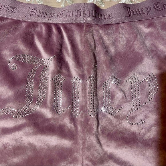 Juicy Couture Purple Velour Sweatpants/Sleep Pants/Joggers -Size XL -NW08 - Picture 2 of 8